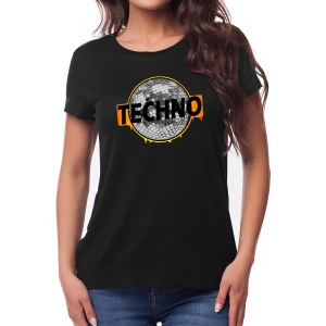 kikkbeatz-Damen-T-Shirt-Techno-Discokugel