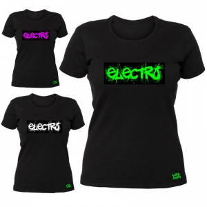 kikkbeatz-Damen-T-Shirt-Electro